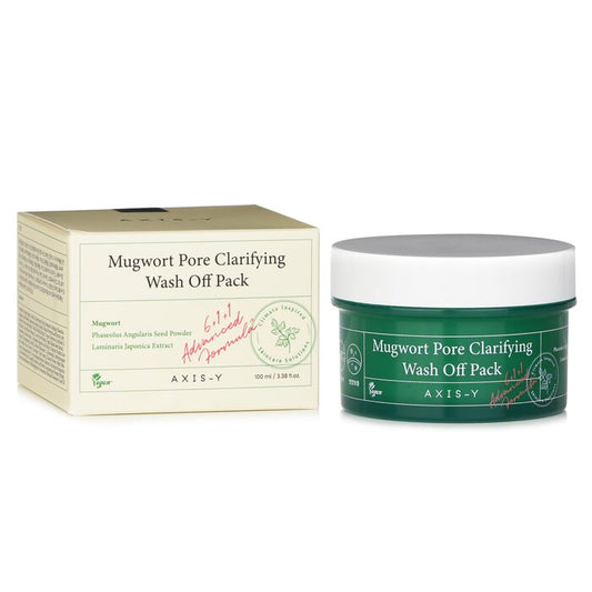 AXIS-Y Mugwort Pore Clarifying Wash Off Pack original jar and box